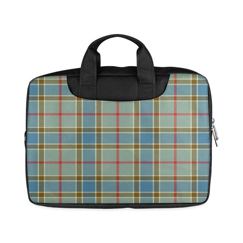 Balfour Blue Tartan Laptop Waterproof Bag S1 One Size / 15 - Two Sides Bags