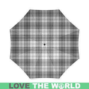 Douglas Grey Modern Tartan Foldable Umbrella W8 Umbrellas