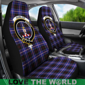 Dunlop Clan Badges Tartan Car Seat Cover Ha5