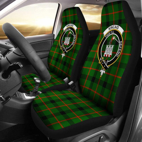 Kincaid Tartan Car Seat Cover - Clan Badge 