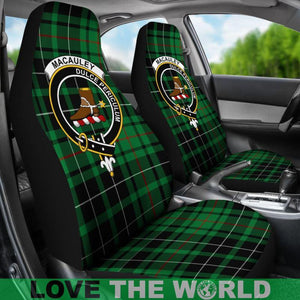 Macauley Clan Badges Tartan Car Seat Cover Ha5