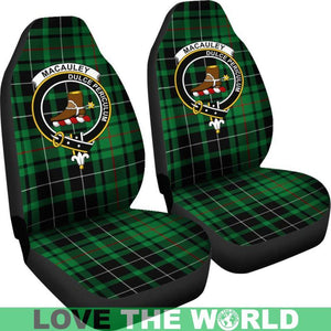 Macauley Clan Badges Tartan Car Seat Cover Ha5