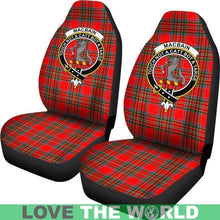 Load image into Gallery viewer, Macbain Clan Badges Tartan Car Seat Cover Ha5