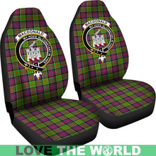 Load image into Gallery viewer, Macdonald Clan Badges Tartan Car Seat Cover Ha5