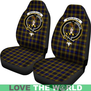 Maclellan Clan Badges Tartan Car Seat Cover Ha5