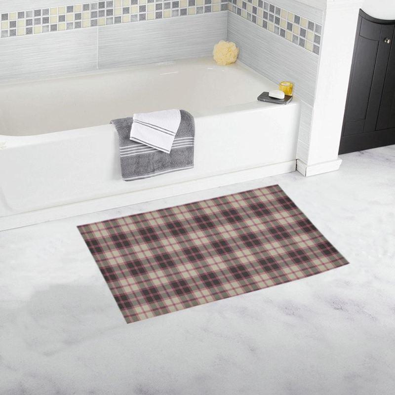Macpherson Hunting Ancient Tartan Bath Rug A9 One Size / 16X 28 Rugs