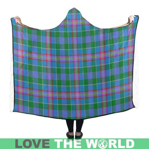 Ralston Tartan Hooded Blanket - M One Size / Hooded Blanket 50X40 Blankets