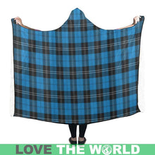 Load image into Gallery viewer, Ramsay Blue Ancient Tartan Hooded Blanket - M One Size / Hooded Blanket 50X40 Blankets