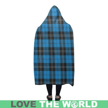 Load image into Gallery viewer, Ramsay Blue Ancient Tartan Hooded Blanket - M One Size / Hooded Blanket 50X40 Blankets