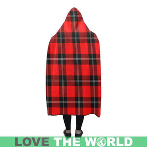 Ramsay Modern Tartan Hooded Blanket - M One Size / Hooded Blanket 50X40 Blankets