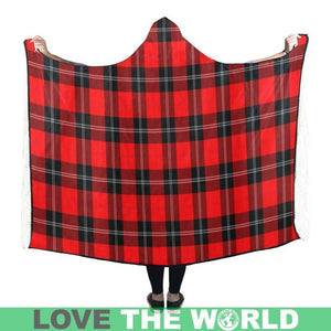 Ramsay Modern Tartan Hooded Blanket - M One Size / Hooded Blanket 50X40 Blankets