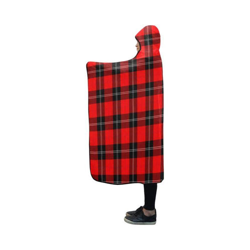 Ramsay Modern Tartan Hooded Blanket - M One Size / Hooded Blanket 50X40 Blankets