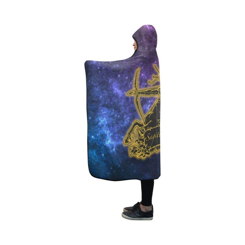 Sagittarius Zodiac Hooded Blanket - M One Size / Sagittarius Zodiac Hooded Blanket Hooded Blanket