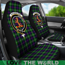 Load image into Gallery viewer, Sutherland Clan Badges Tartan Car Seat Cover Ha5
